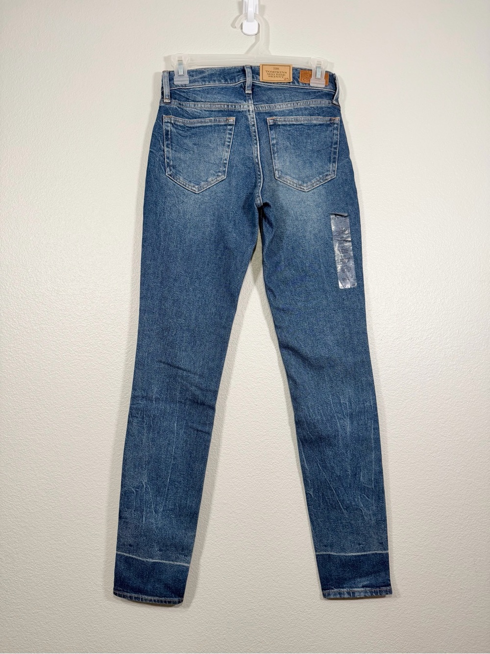 NWT Polo Ralph Lauren Blue Jeans The Tompkins Mid Rise Skinny Pants Women Kid 25 - Picture 9 of 9